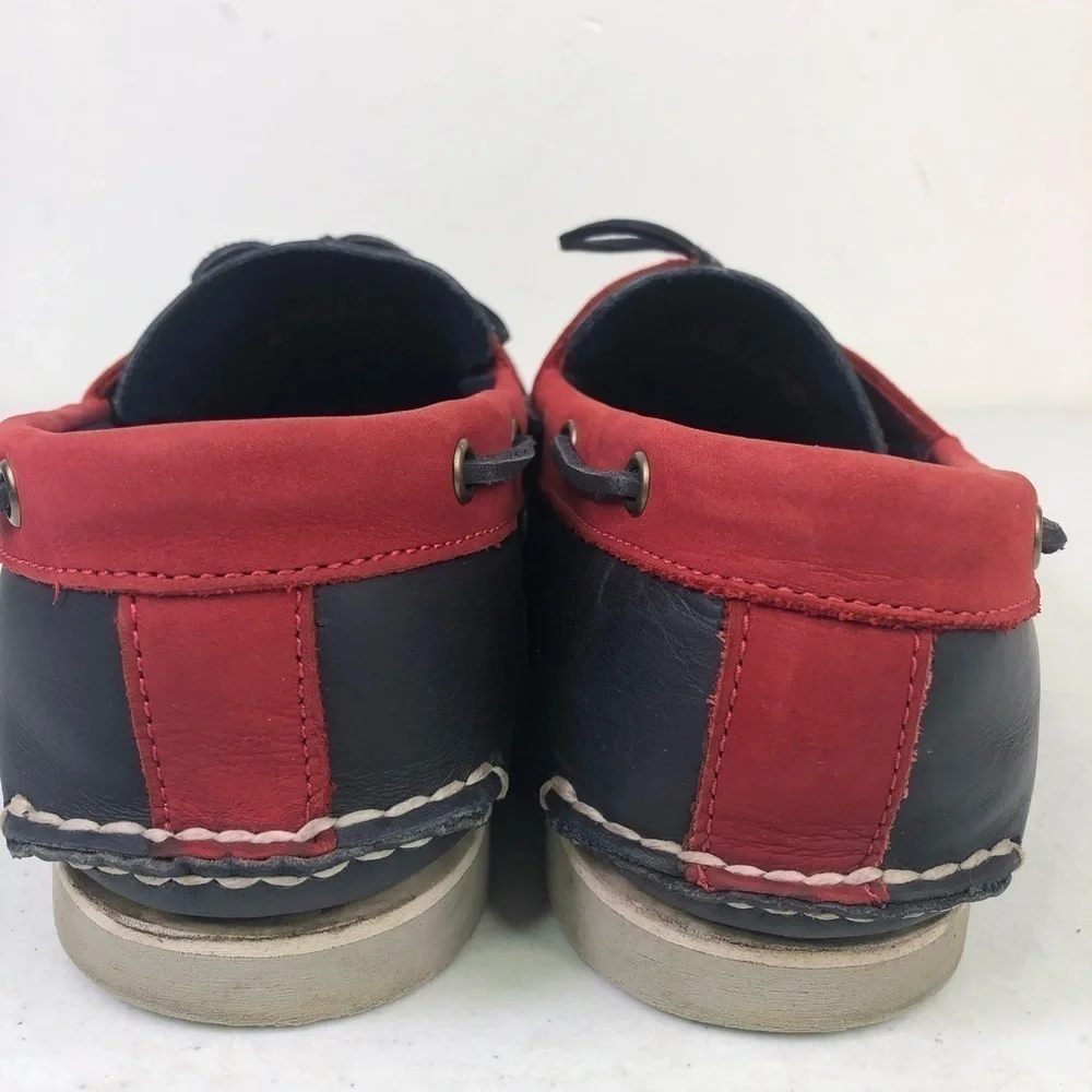Timberland Red White Blue Custom Boat Shoes